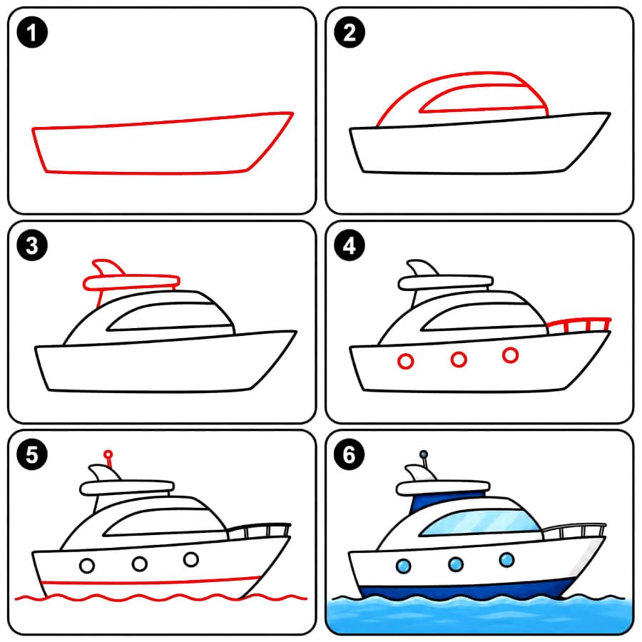 Yacht de haute mer dessin