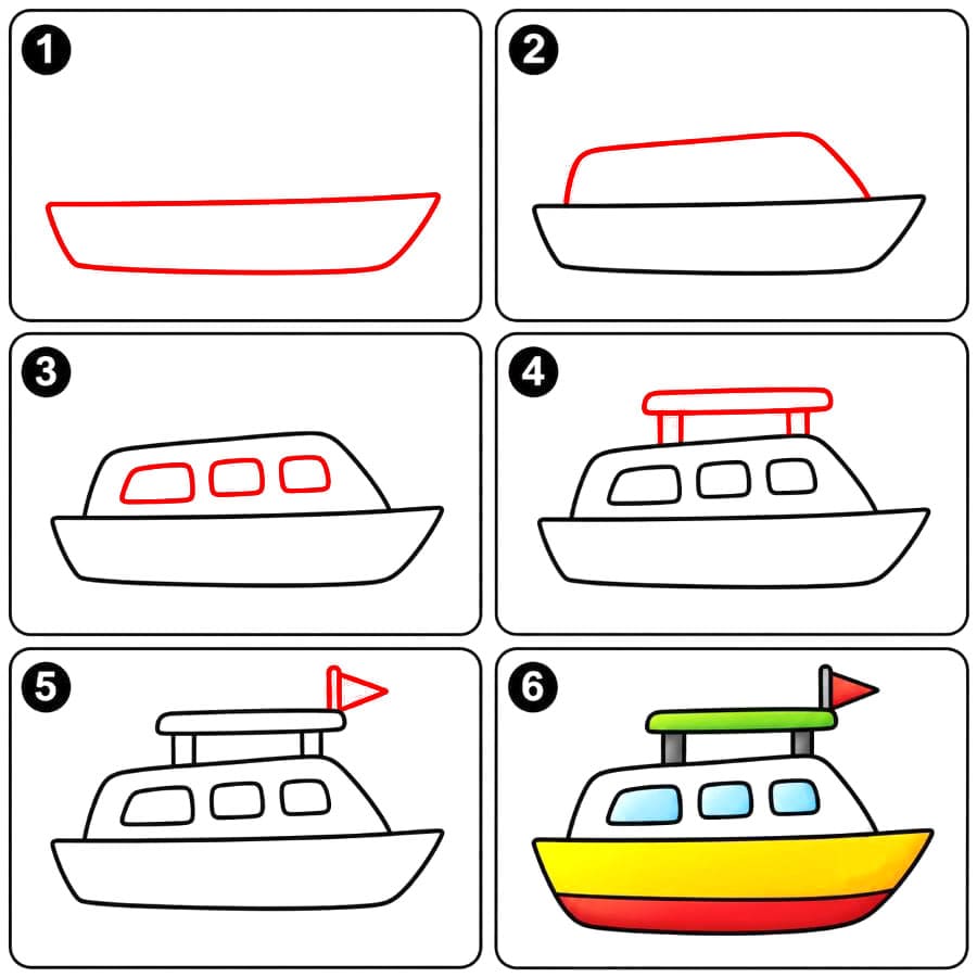 Yacht jouet dessin