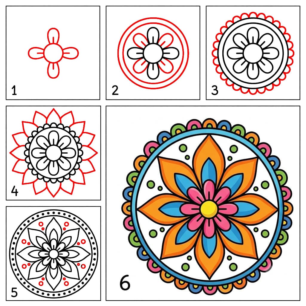 Beau mandala dessin