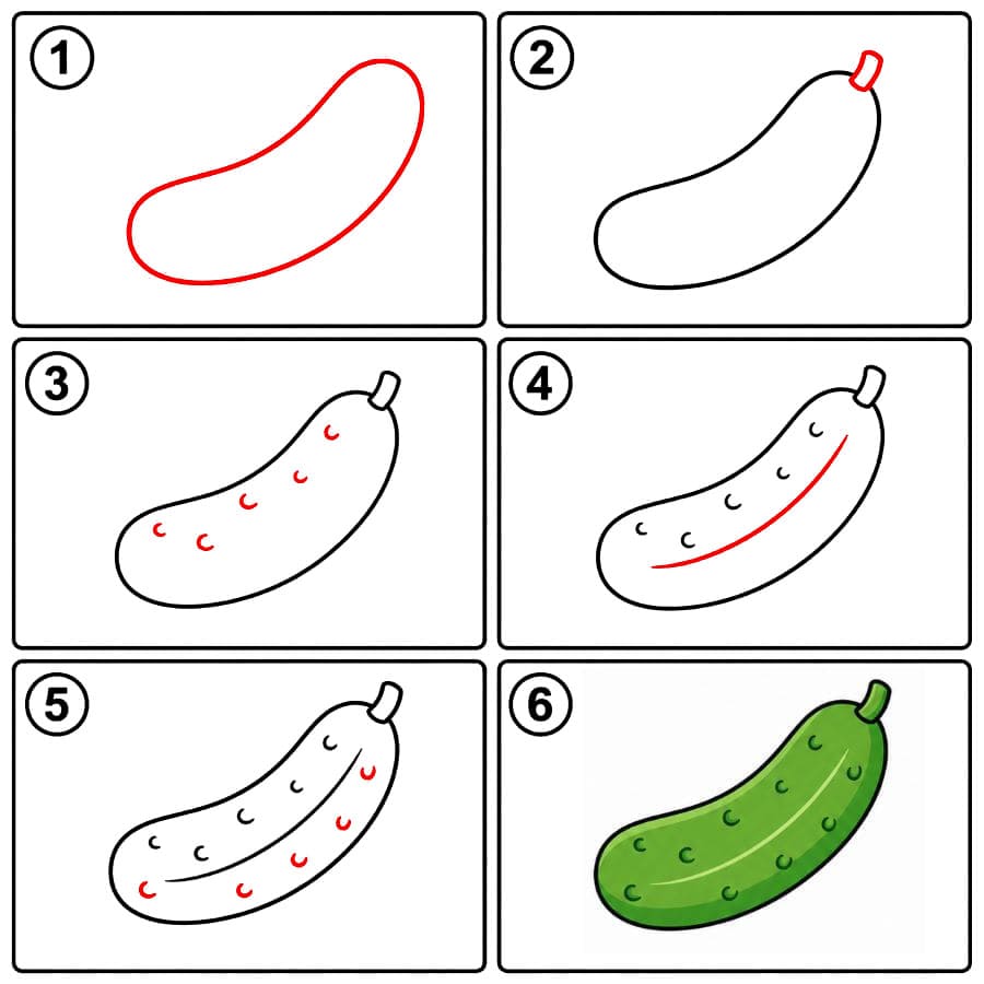 Cornichon naturel dessin