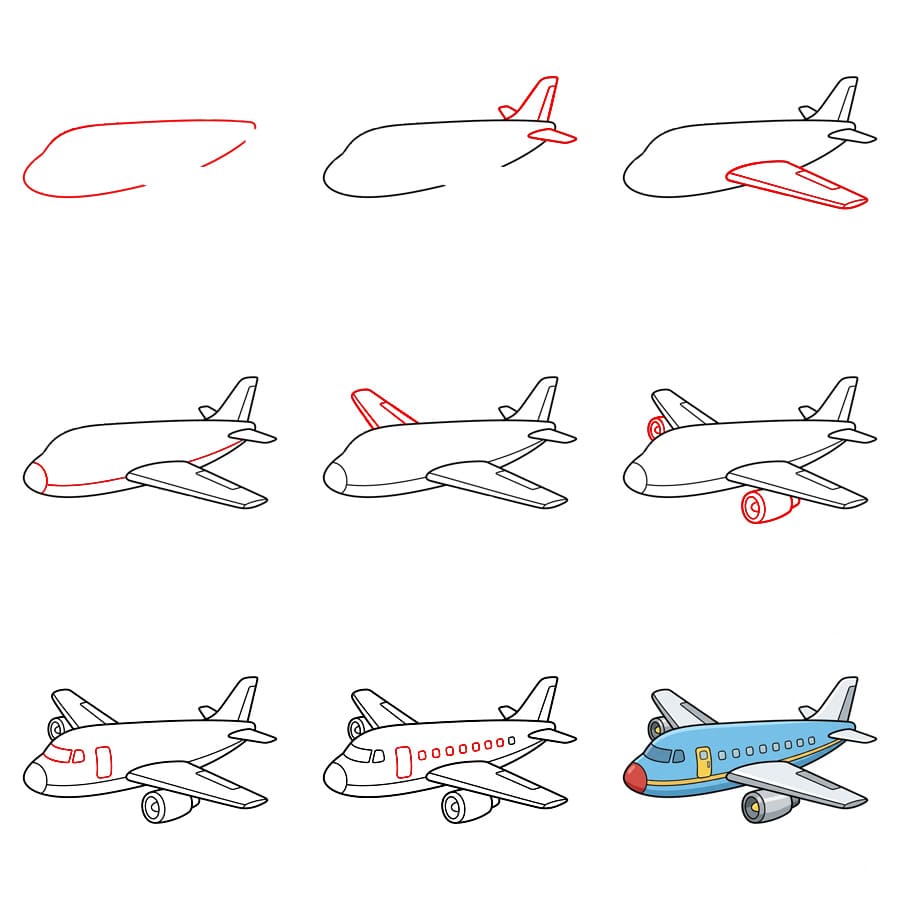 Grand avion dessin