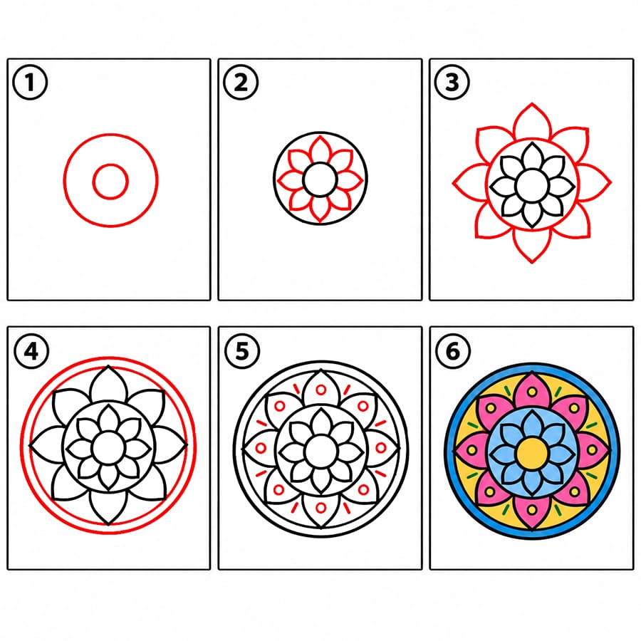 Image de mandala gratuite dessin