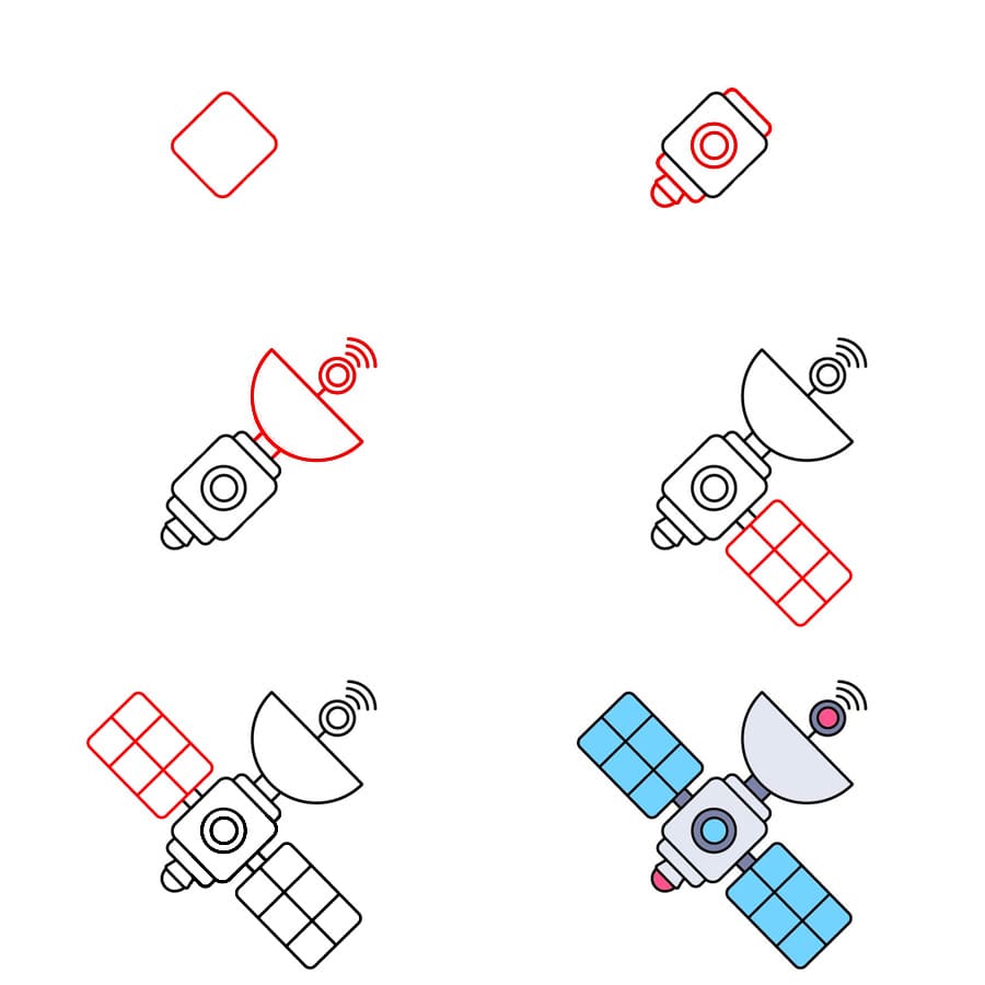 Image gratuite de satellite dessin