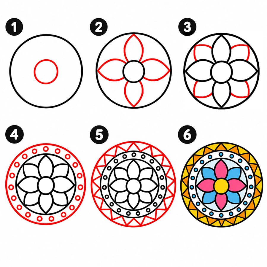 Mandala à imprimer dessin