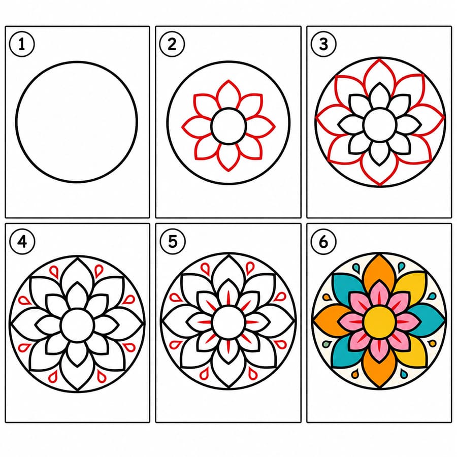 Mandala gratuit dessin