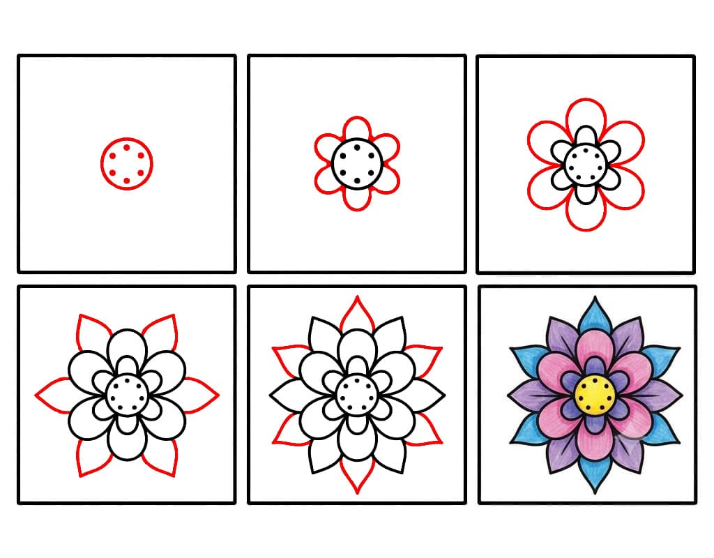Mandala pour enfants dessin