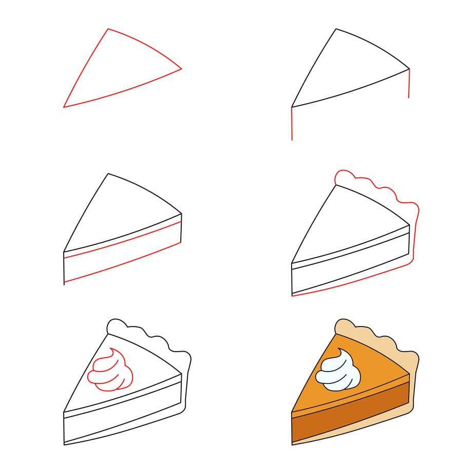 Part de tarte dessin