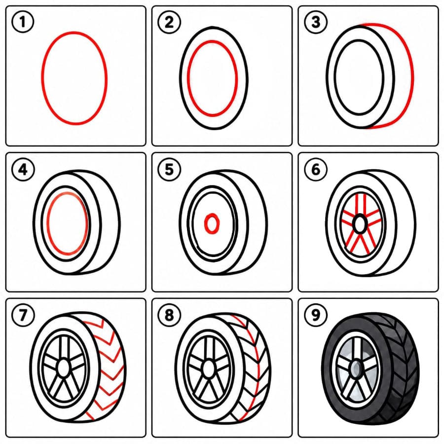 Roue pour enfants dessin