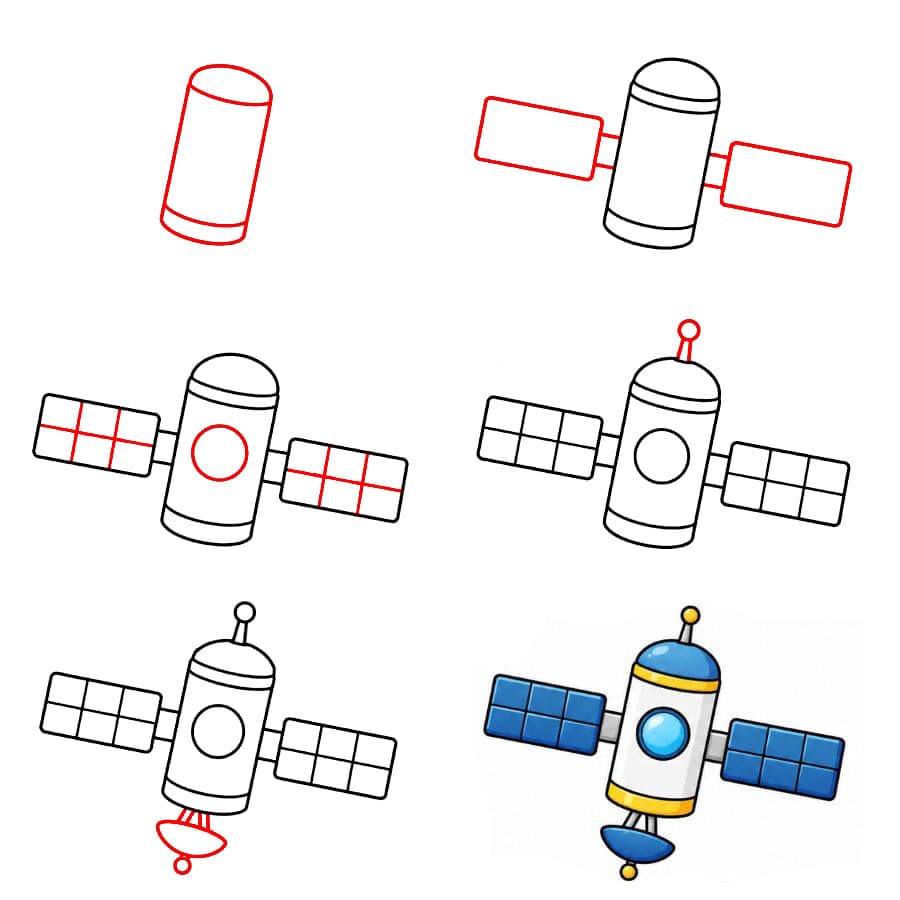 Satellite basique dessin