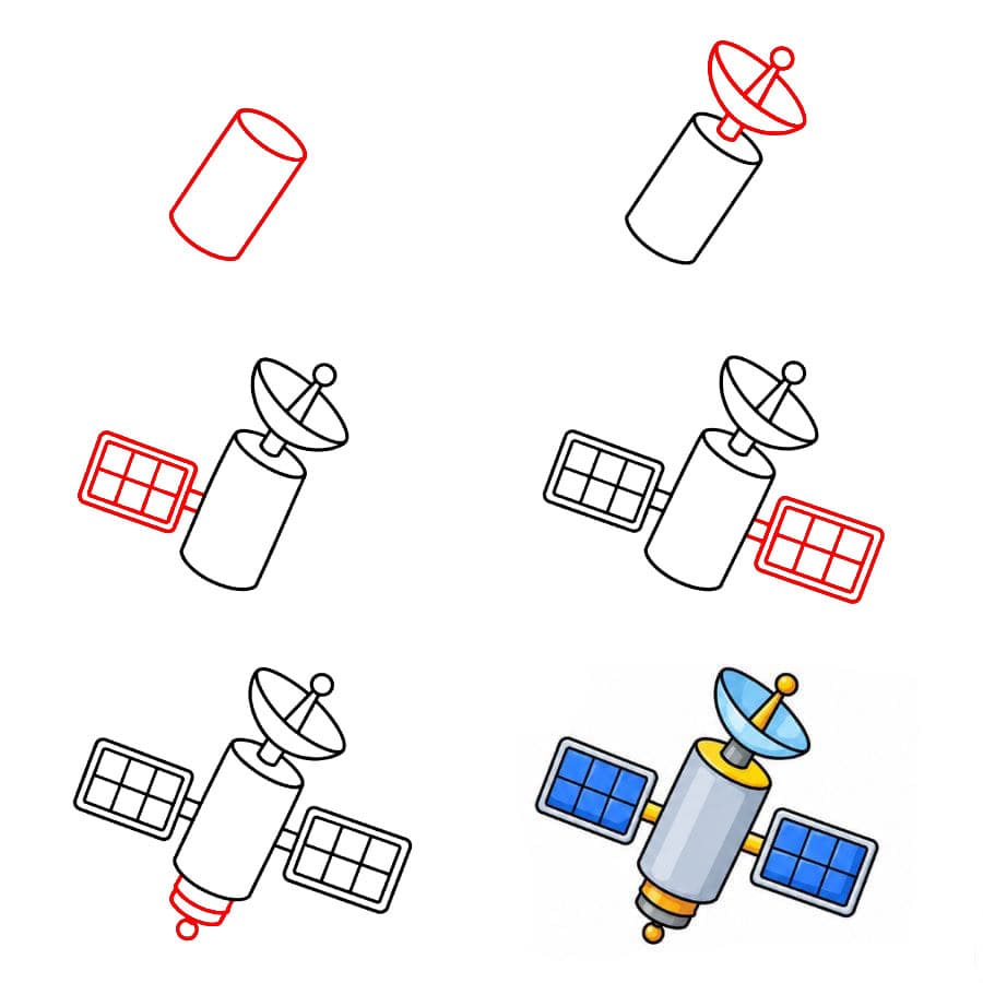 Satellite gratuit dessin