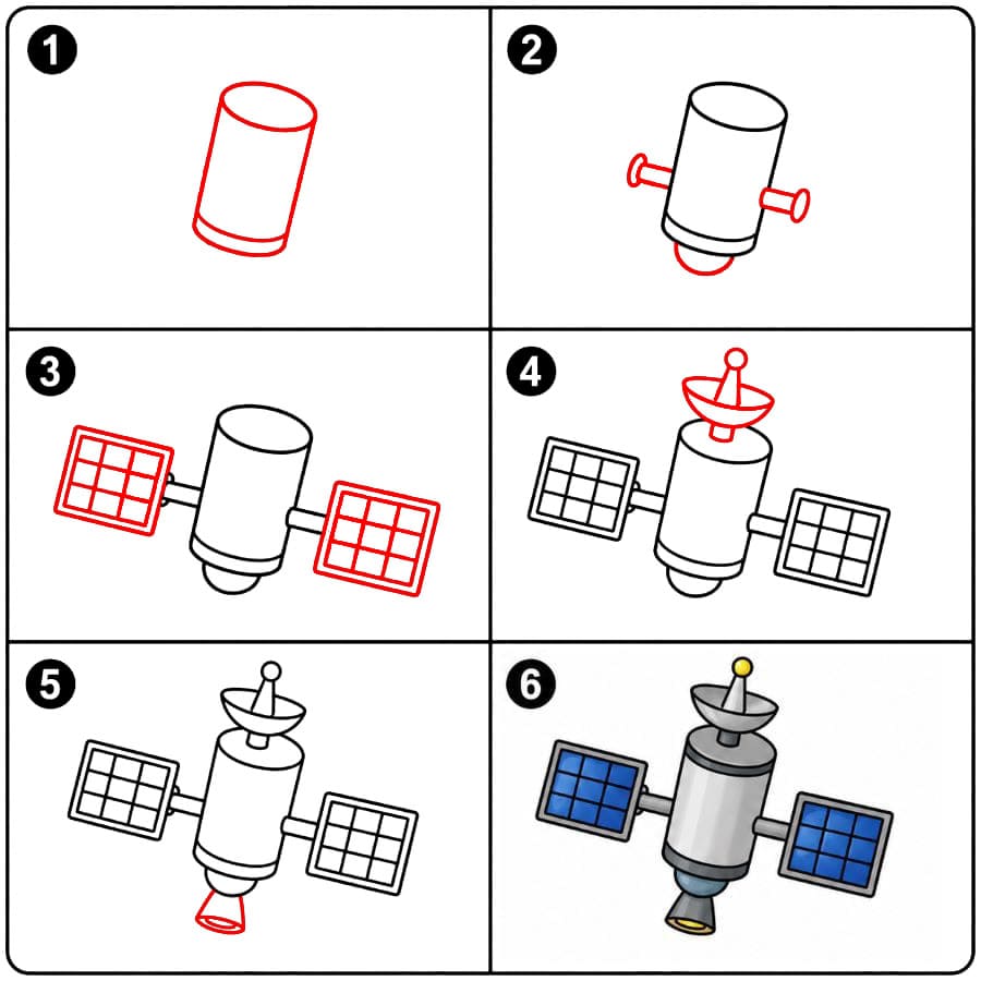 Satellite dessin