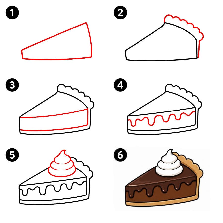 Tarte au chocolat dessin