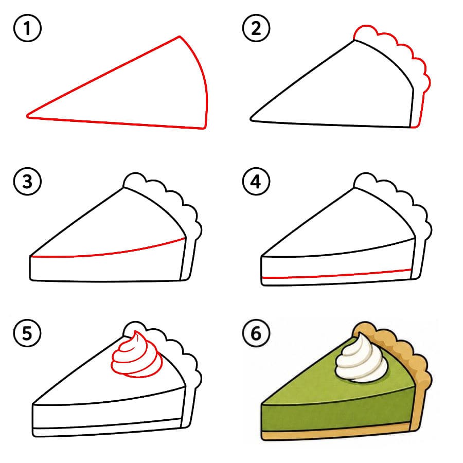 Tarte au matcha dessin