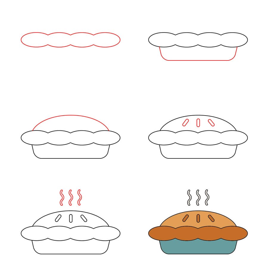 Tarte chaude dessin