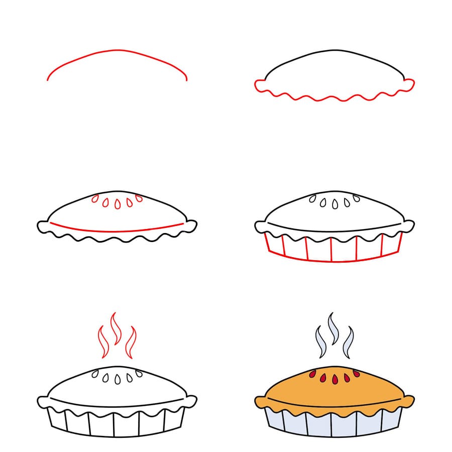 Tarte délicieuse dessin
