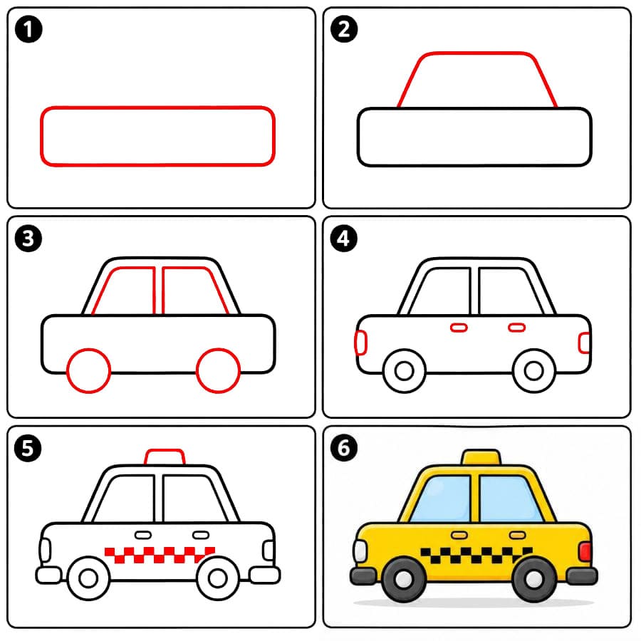 Taxi basique dessin