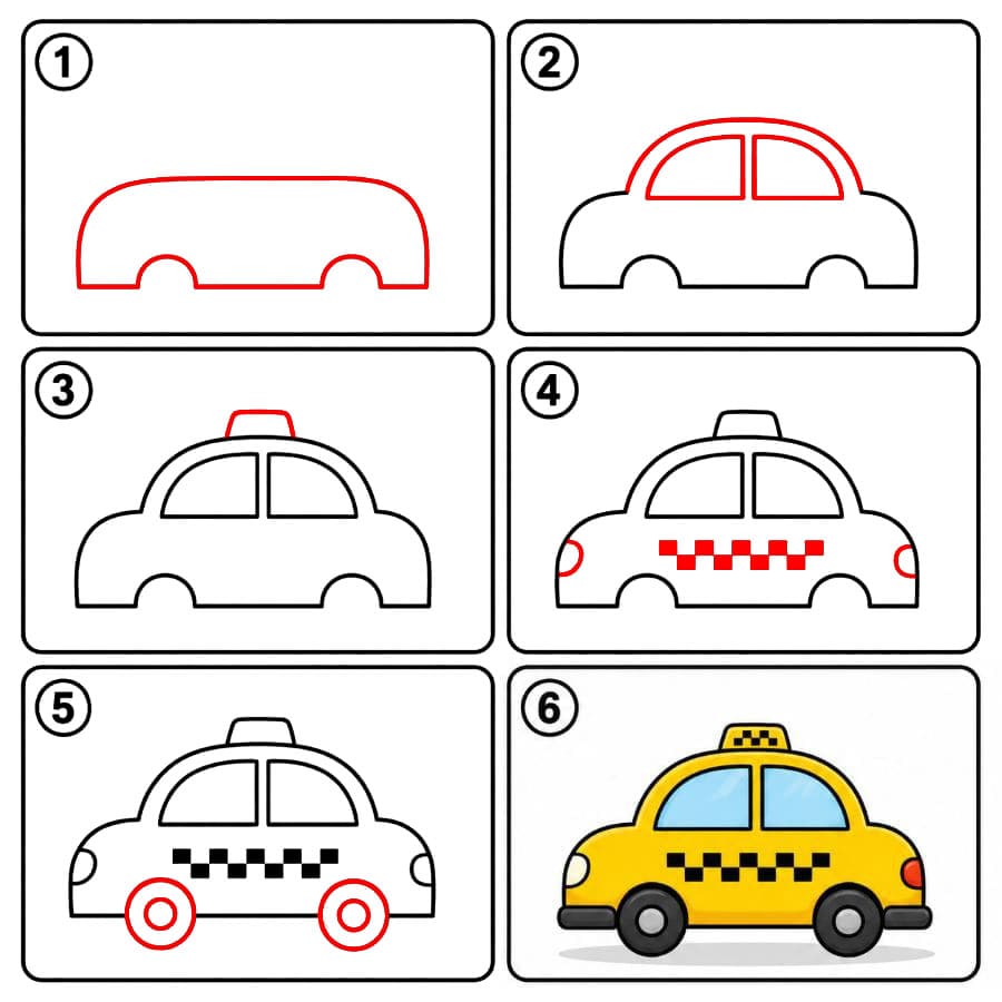 Taxi basique gratuit dessin