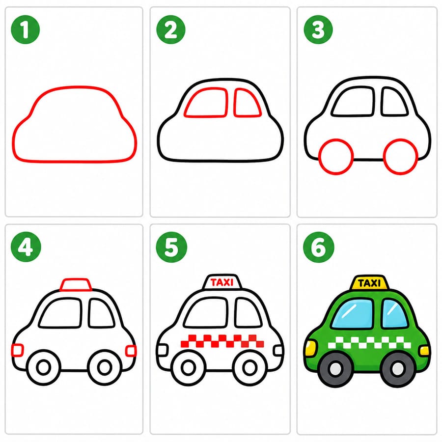 Taxi gratuit dessin