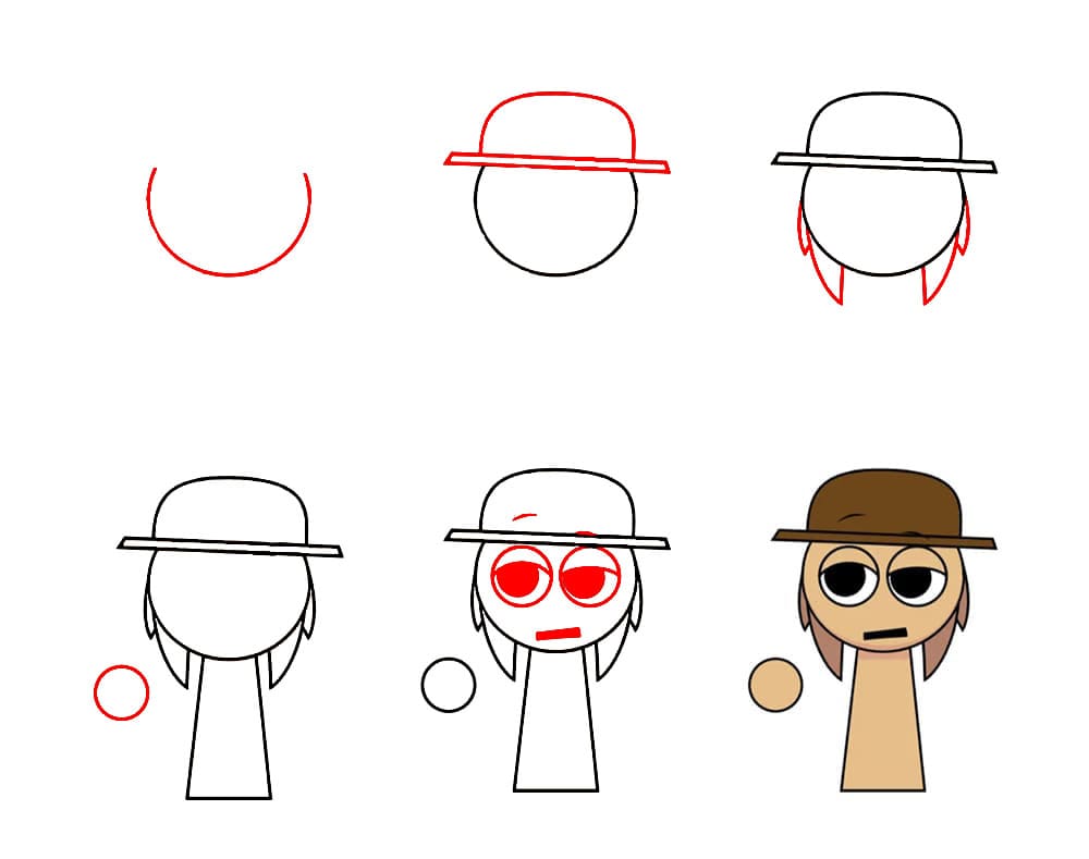Tunner Sprunki Incredibox qui s’ennuie dessin