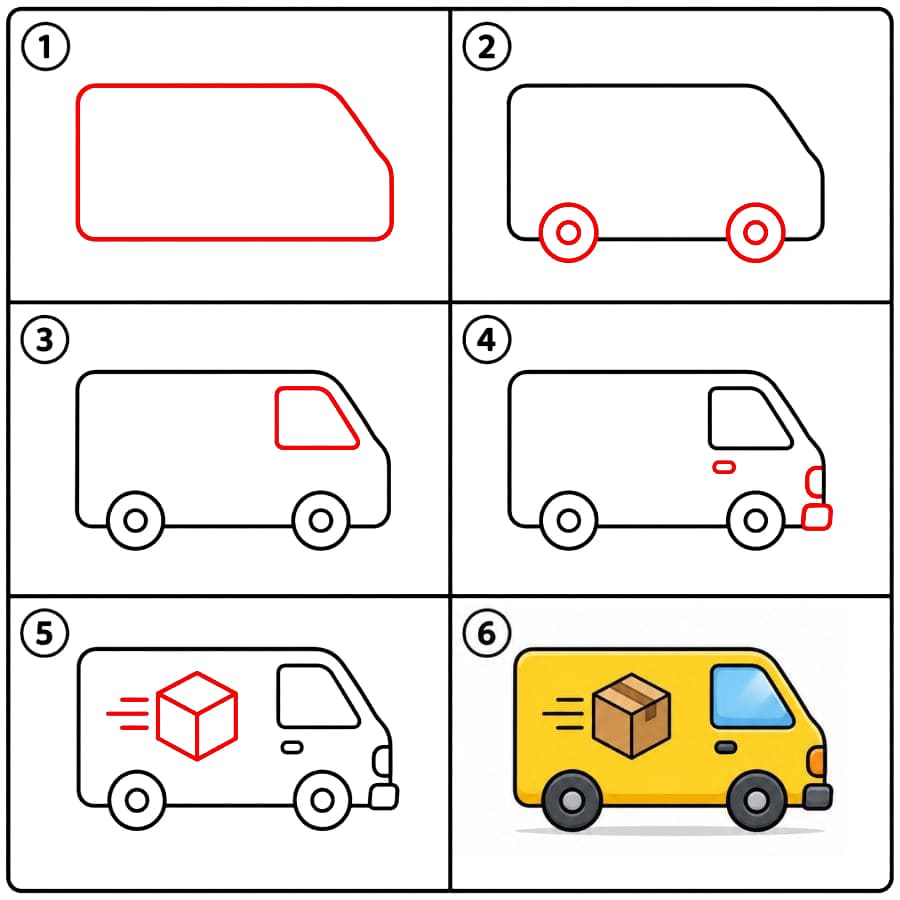 Van de livraison dessin