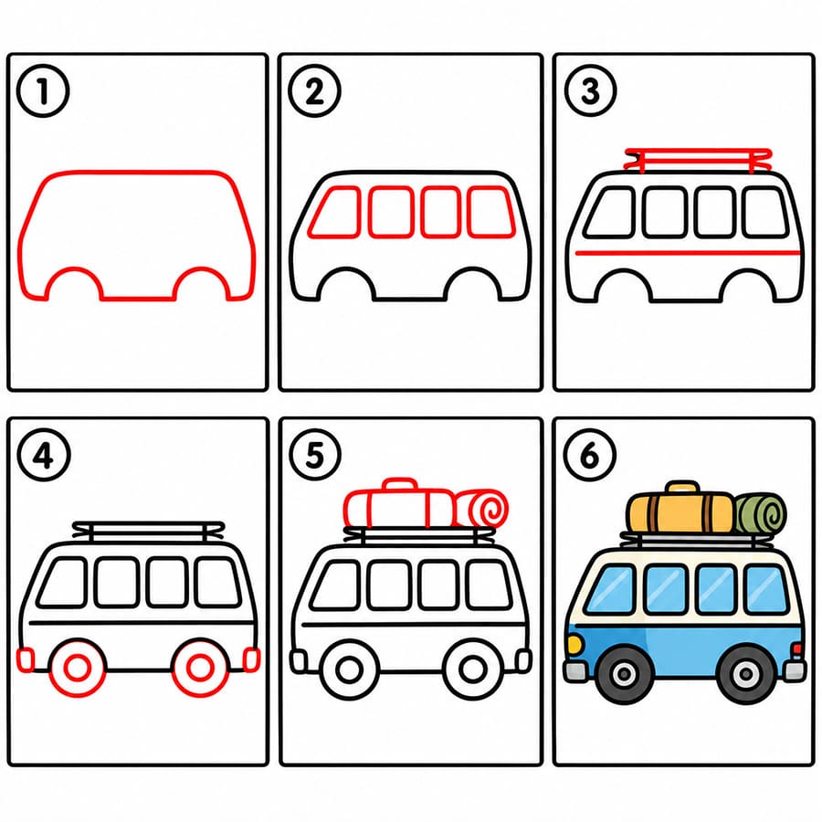 Van de voyage dessin